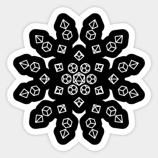 Starburst Polyhedral Dice Sticker